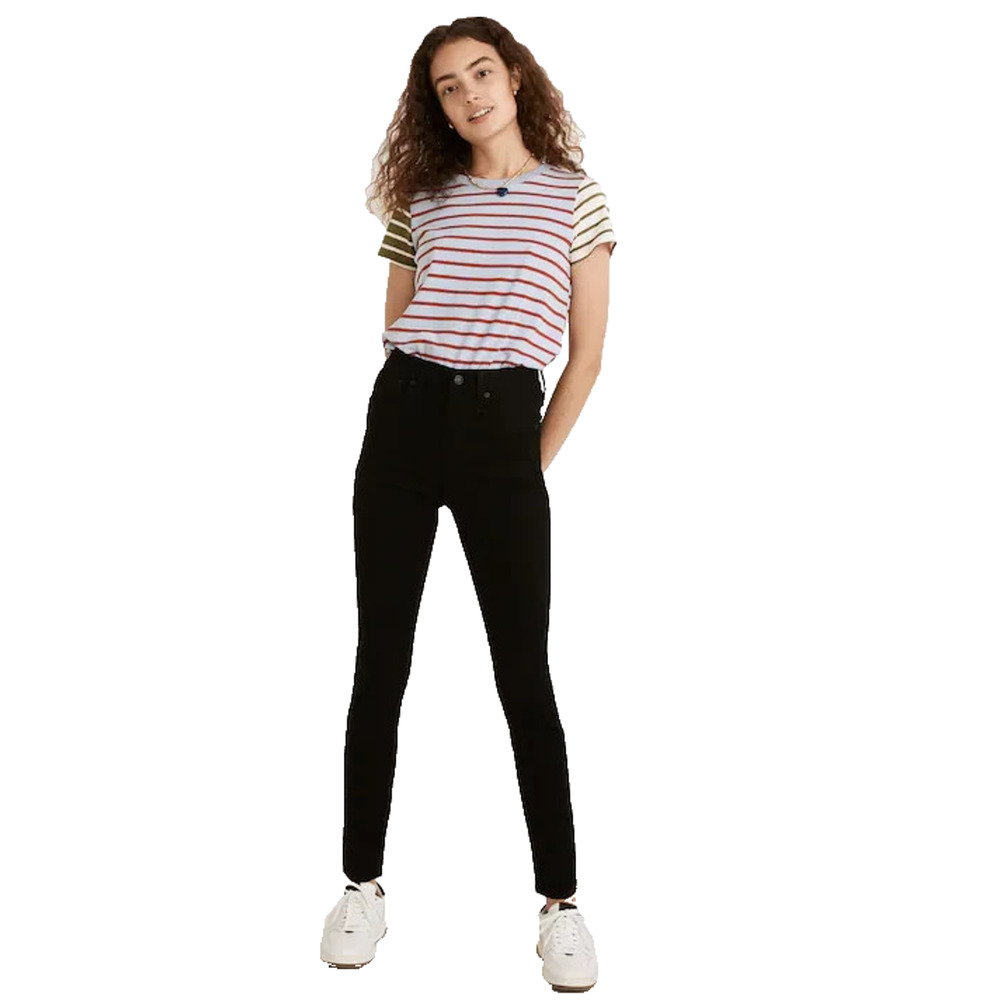 Madewell 10" High Rise Skinny Jean Instacozy Edition in Black Wash Women Sz 26